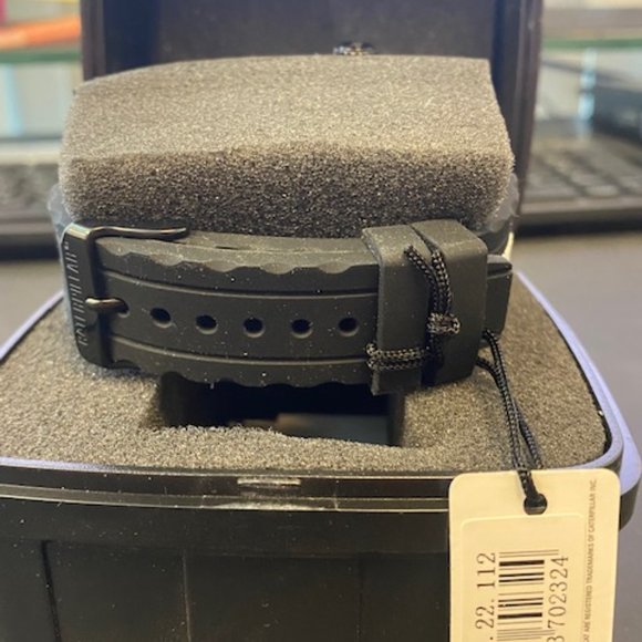 CAT Watch Men's Bold II Stainless Steel Analog-Quartz Watch/Silicone Band, Black - Picture 4 of 8